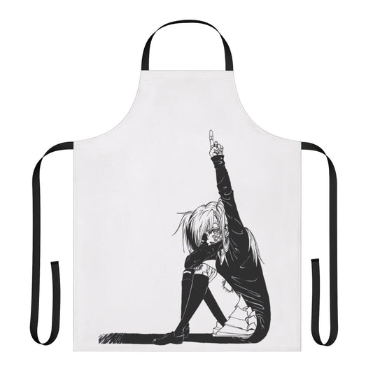 Hatsune Miku inspired apron featuring the "Rolling Girl" anime character design