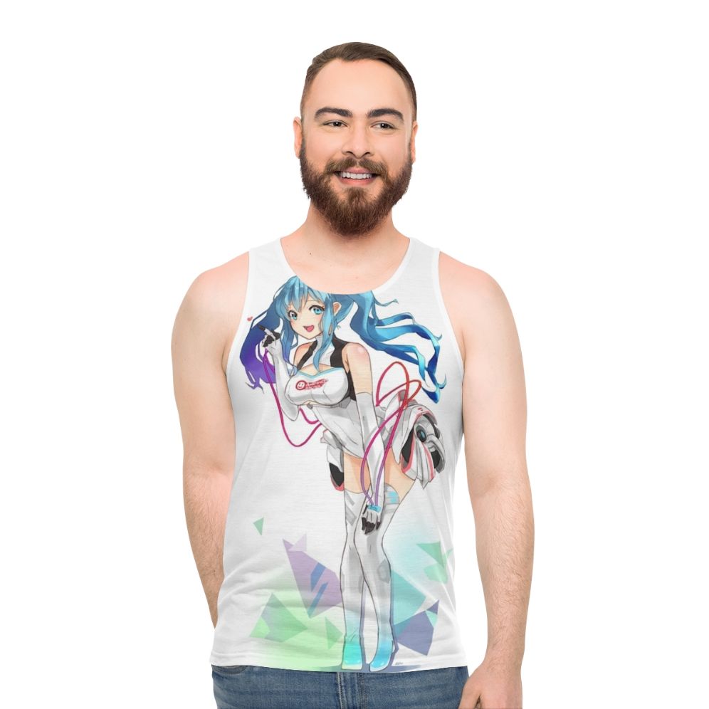 Hatsune Miku Racing Miku Anime Inspired Unisex Tank Top
