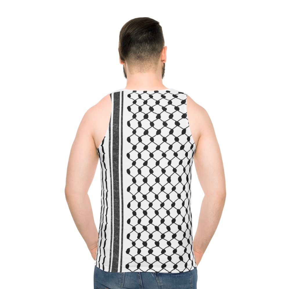Hattah Keffiyeh Unisex Tank Top featuring Handala