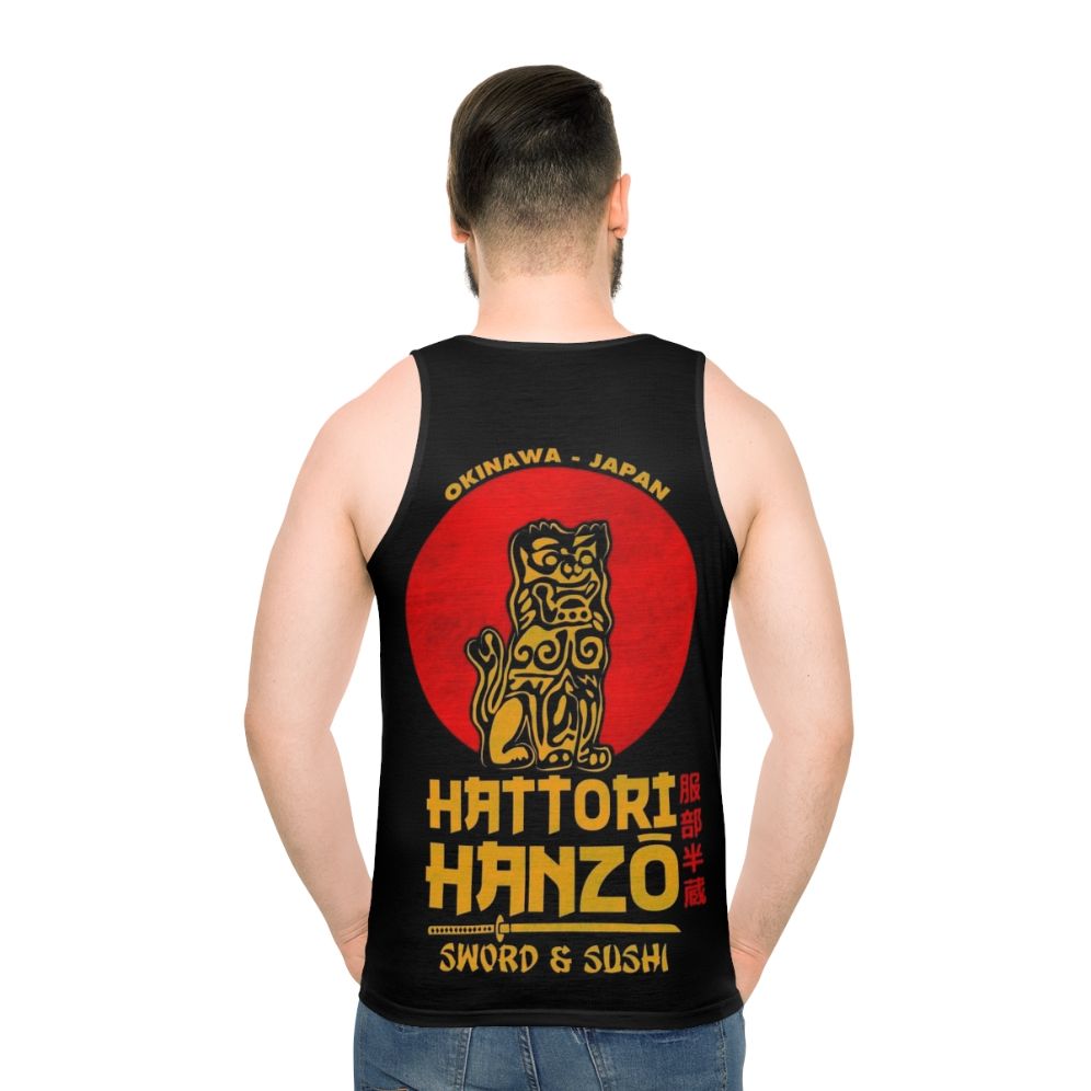Hattori Hanzo unisex tank top with samurai-inspired design