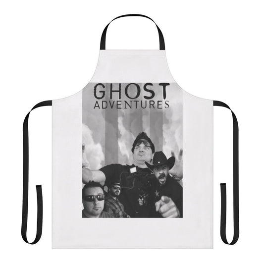 Ghost Adventures themed kitchen apron with Zac Bagans design