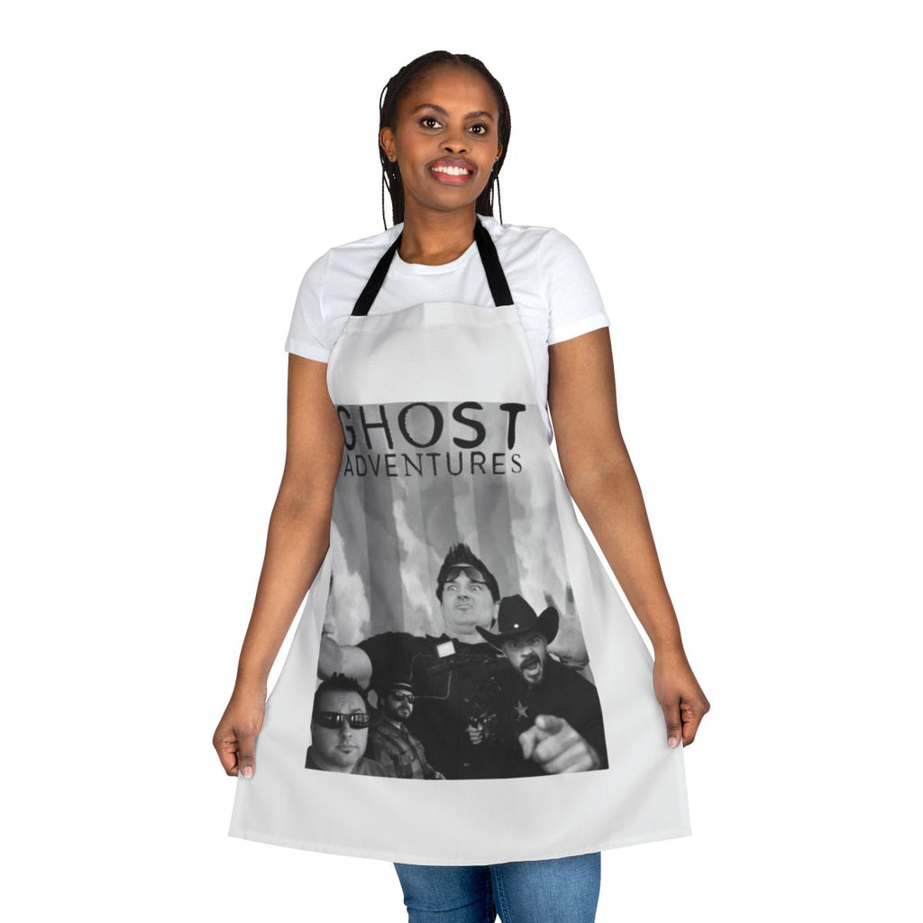 Ghost Adventures themed kitchen apron with Zac Bagans design