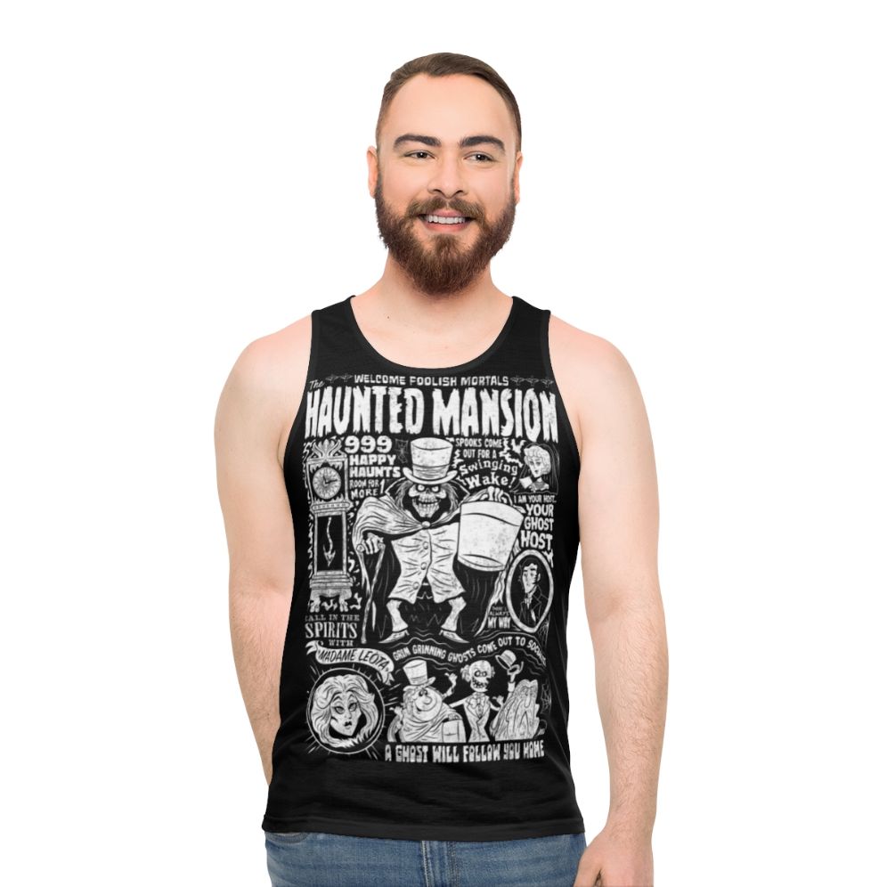 Haunted mansion spookshow unisex tank top