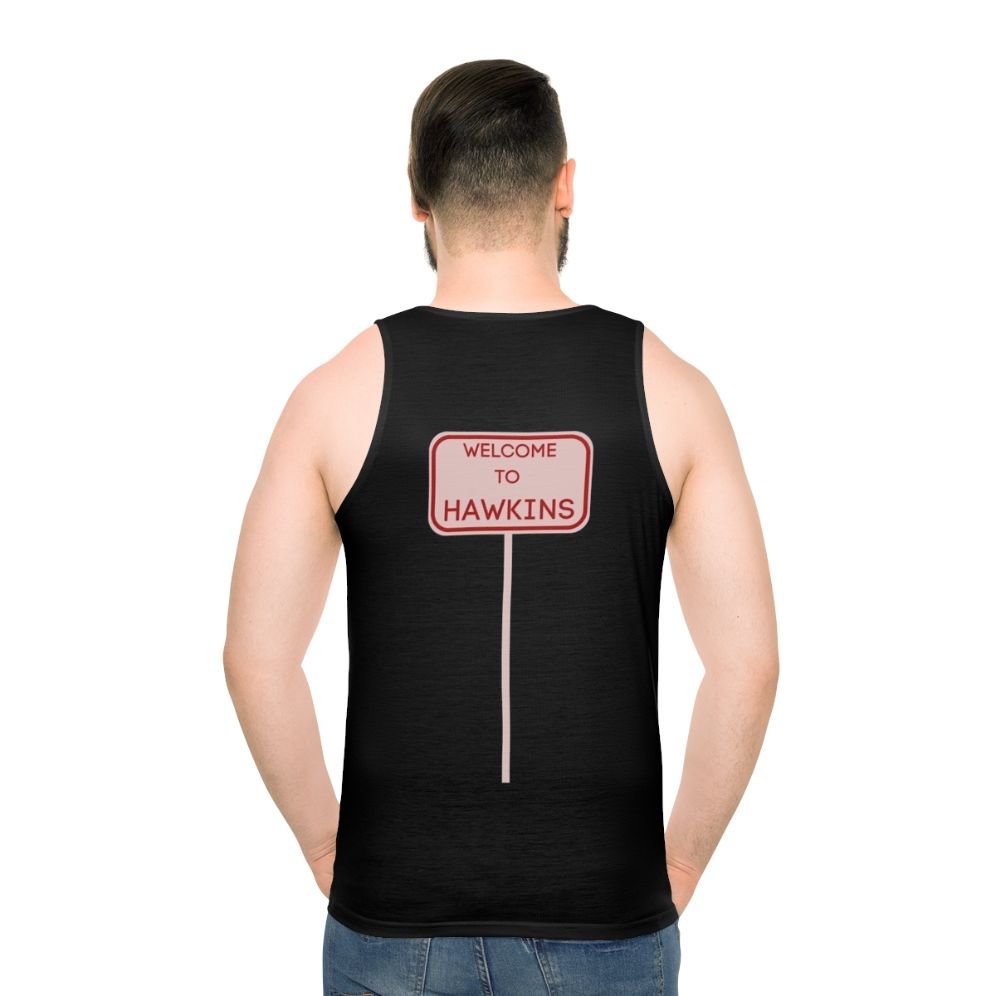 Hawkins Unisex Tank Top with Stranger Things Design