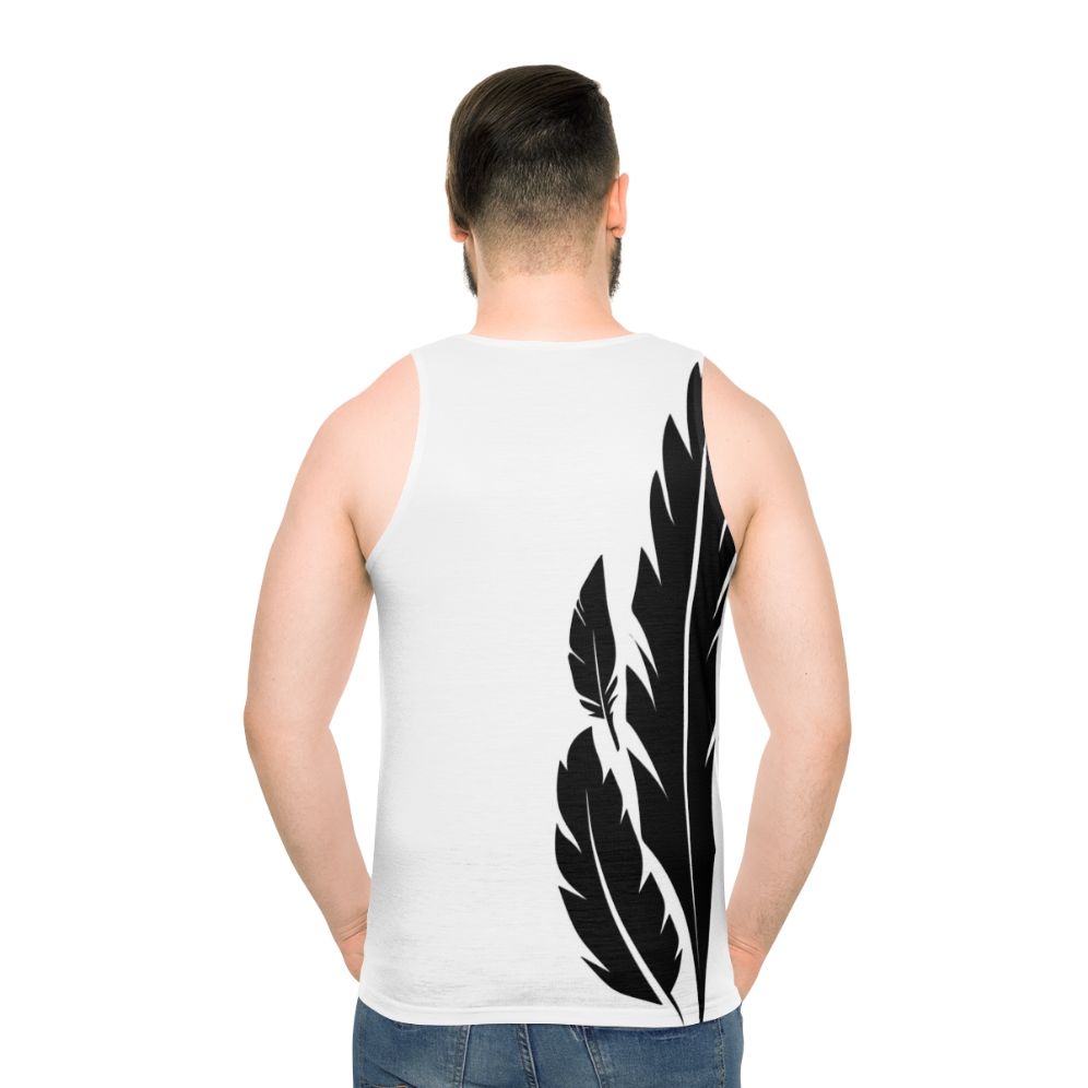 Hawkmoon Unisex Tank Top with Destiny 2 Inspired Feather Design