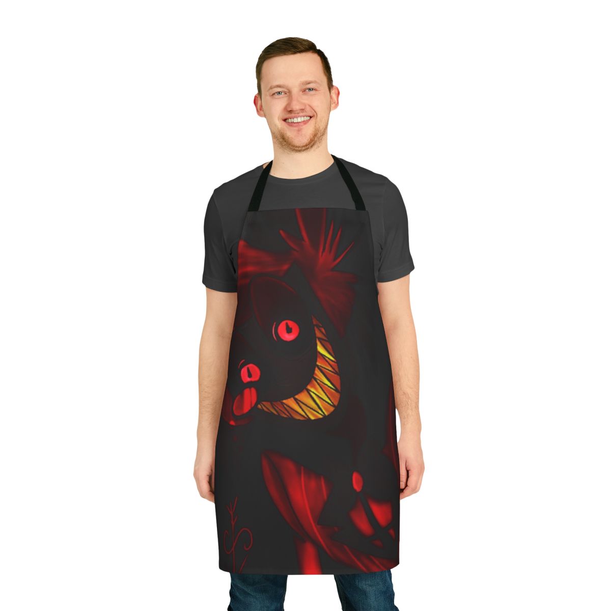 Hazbin Hotel Alastor Demon Themed Apron for Cooking and Baking