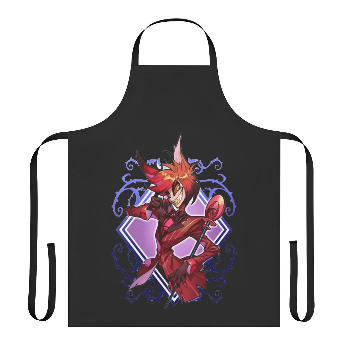 Hazbin Hotel Alastor Inspired Apron - Unique Fan Art Design