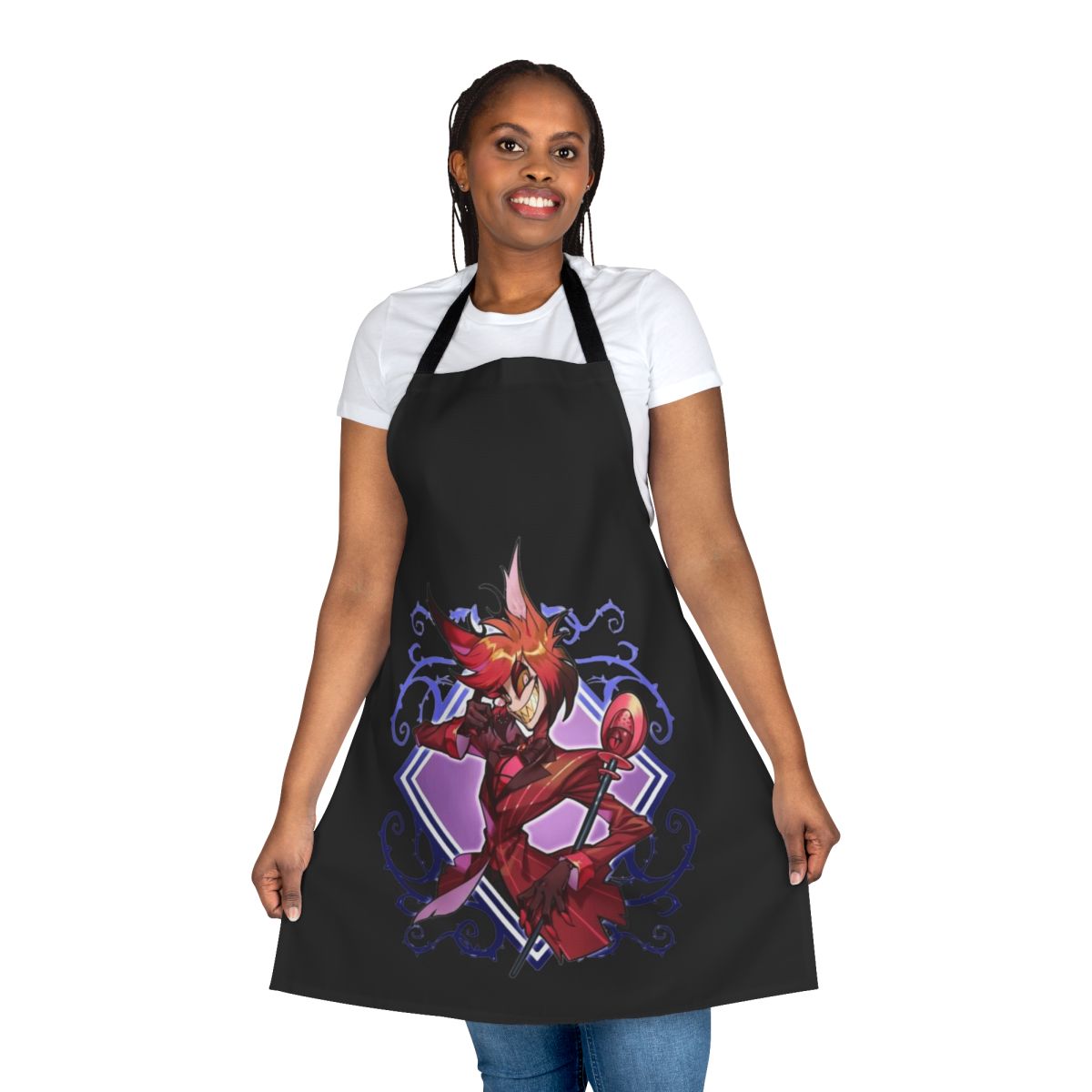 Hazbin Hotel Alastor Inspired Apron - Unique Fan Art Design
