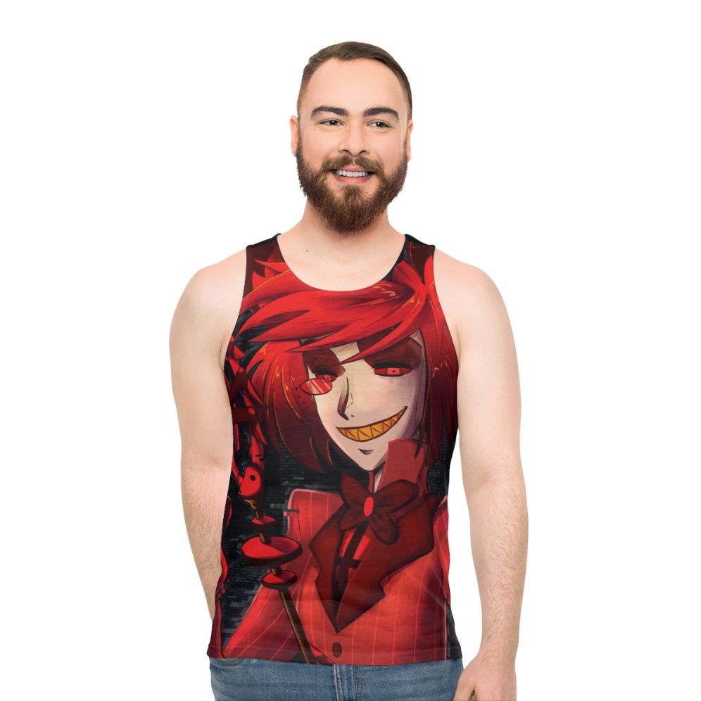 Hazbin Hotel Alastor Radio Demon Unisex Graphic Tank Top