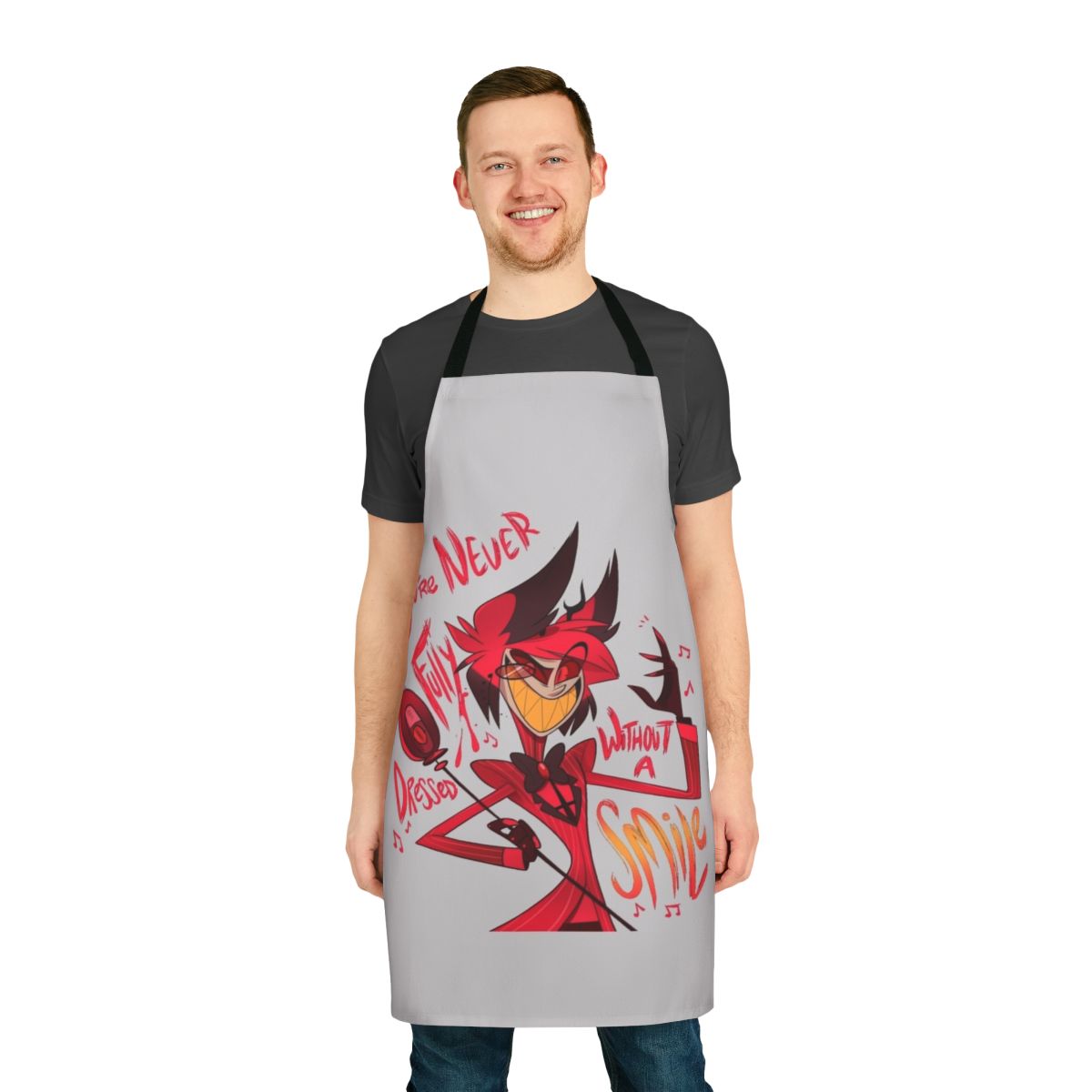 Hazbin Hotel Alastor Apron with Radio Demon Design