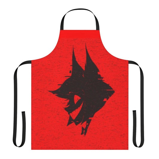 Hazbin Hotel Alastor-inspired apron featuring the character's iconic design