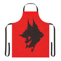 "Hazbin Hotel Alastor-inspired apron with stylized design"