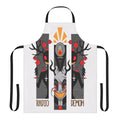 Hazbin Hotel inspired dark apron with evil design