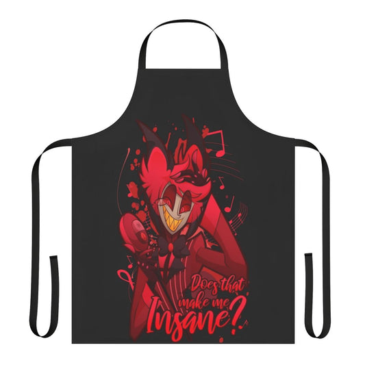Hazbin Hotel inspired apron featuring Alastor the Radio Demon