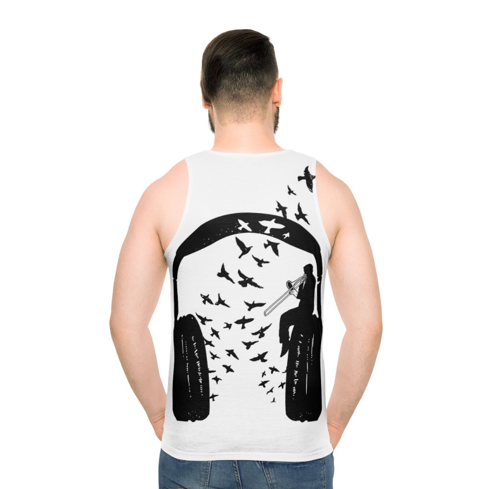 Headphone Trombone Unisex Tank Top