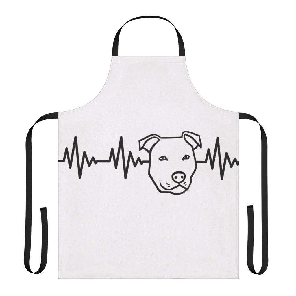 Heartbeat-Inspired Pitbull Apron for Dog Lovers