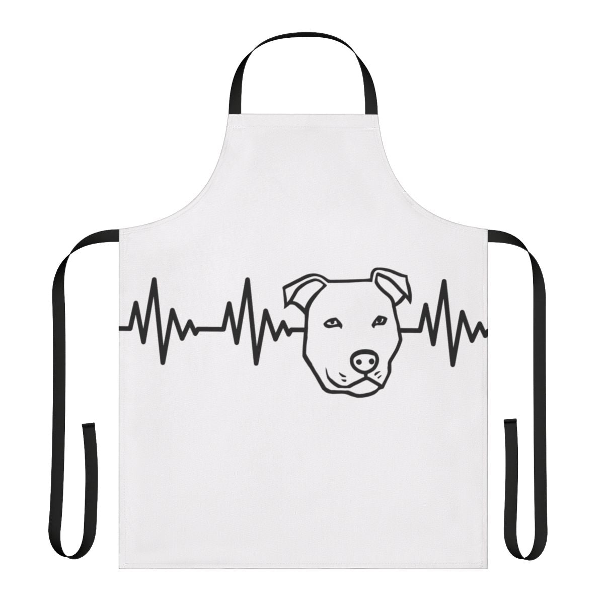 Heartbeat-Inspired Pitbull Apron for Dog Lovers