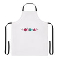 Heartbeat inspired Squid Game apron with red and blue colors