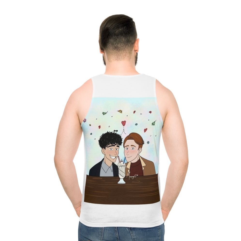 Heartstopper fanart unisex tank top