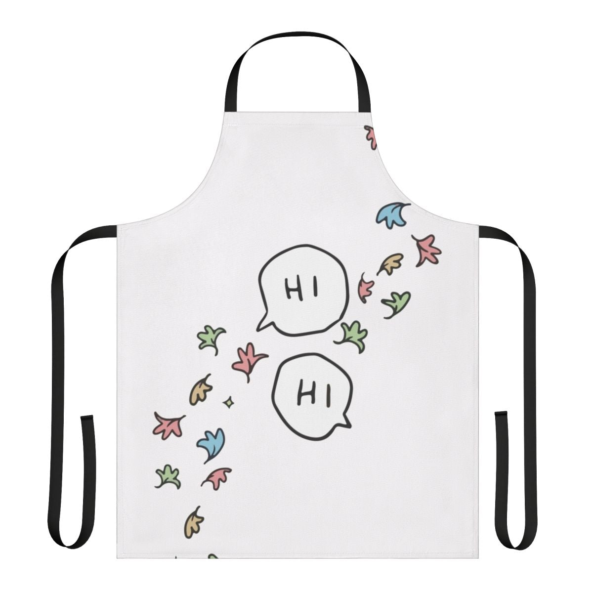 Heartstopper-inspired apron with a design celebrating friendship, love, and diversity