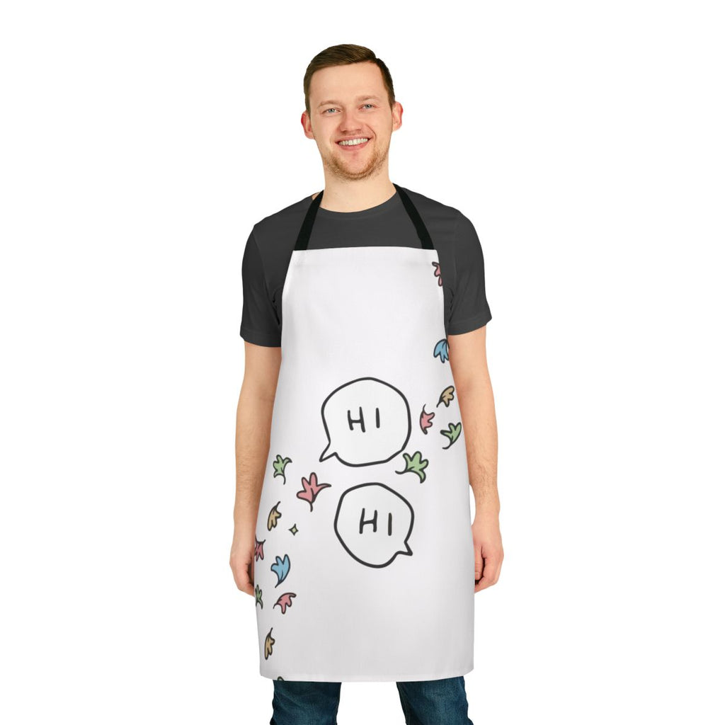 Heartstopper-inspired apron with a design celebrating friendship, love, and diversity