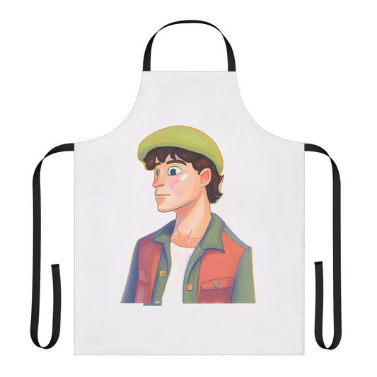 Heartstopper-themed apron featuring characters from the popular Netflix series