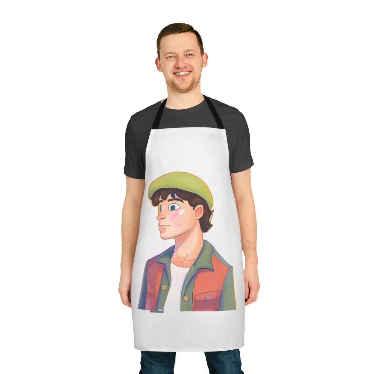 Heartstopper-themed apron featuring characters from the popular Netflix series