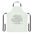 Heartstopper-inspired apron with the text "My Life Is Way Better Because I Met You"