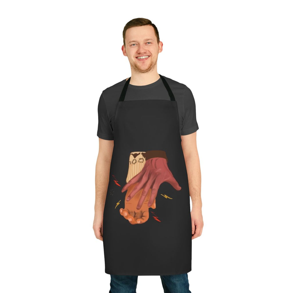 Heartstopper-inspired apron featuring characters from the Netflix series