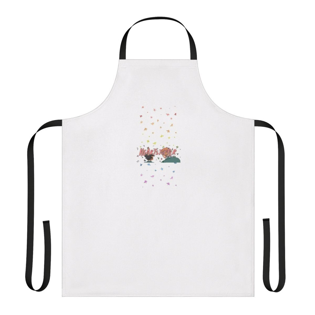 Heartstopper Inspired Apron featuring Nick and Charlie, the main characters from the popular LGBTQ+ webcomic and book series.