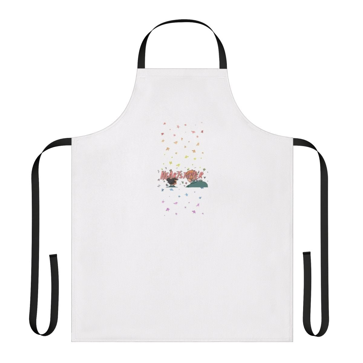 Heartstopper Inspired Apron featuring Nick and Charlie, the main characters from the popular LGBTQ+ webcomic and book series.
