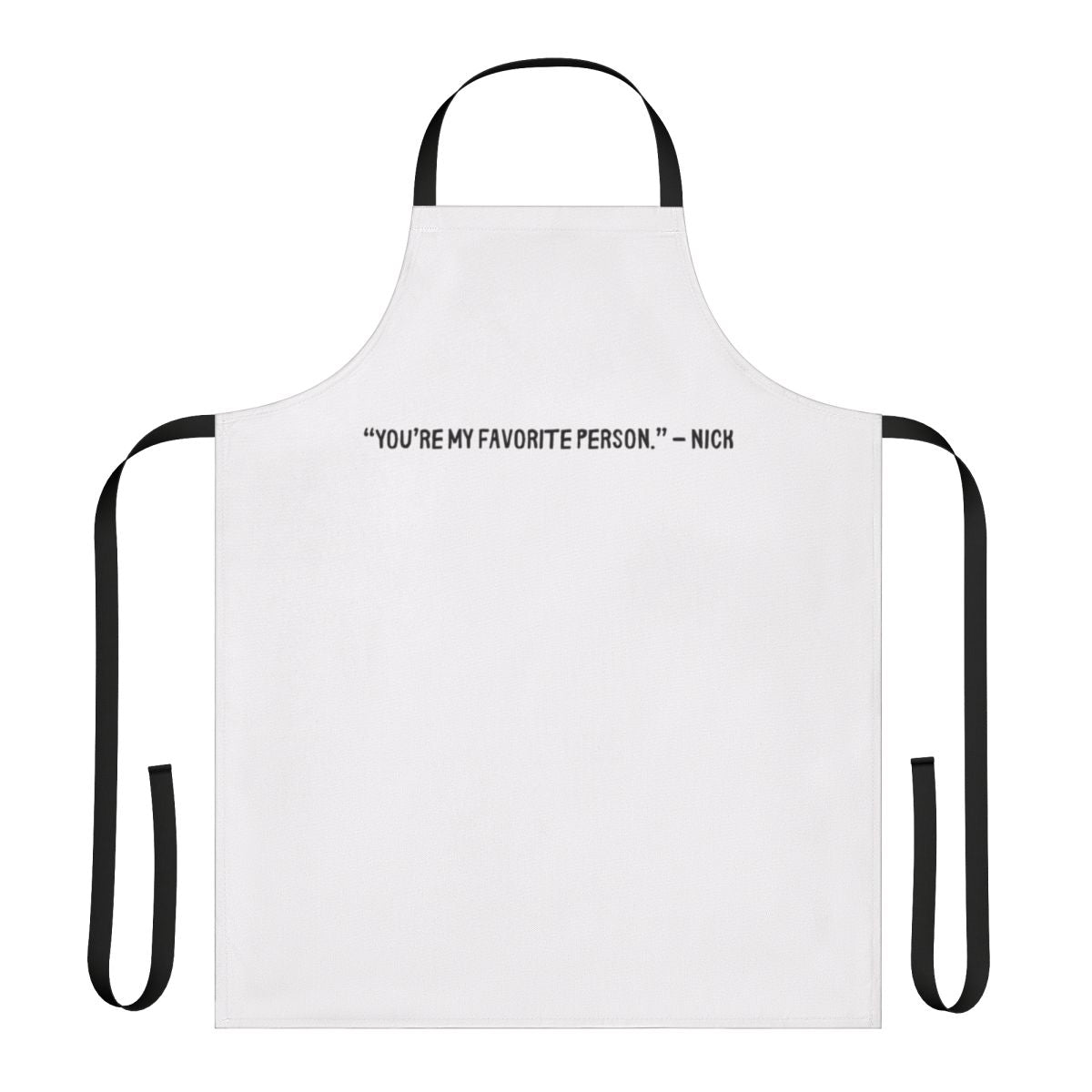 Heartstopper inspired apron featuring a minimalist design with character silhouettes