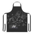 Heartstopper inspired apron with LGBT pride colors and floral spring design