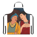 Heartstopper-inspired apron with characters Nick Nelson and Charlie Spring