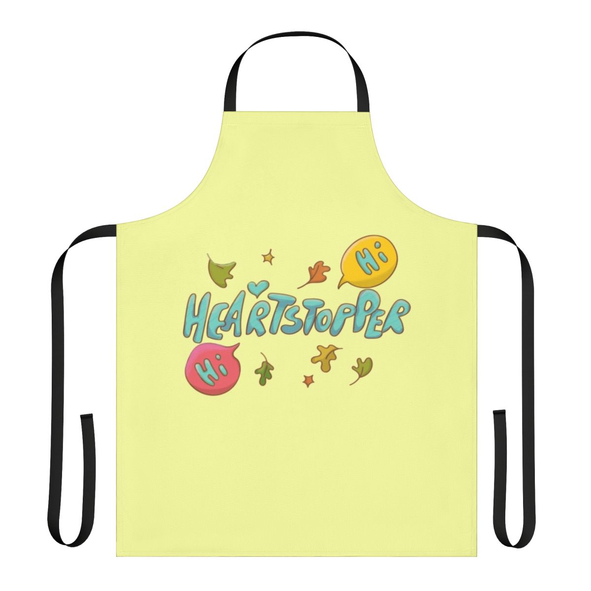 Heartstopper inspired apron with autumn leaves design
