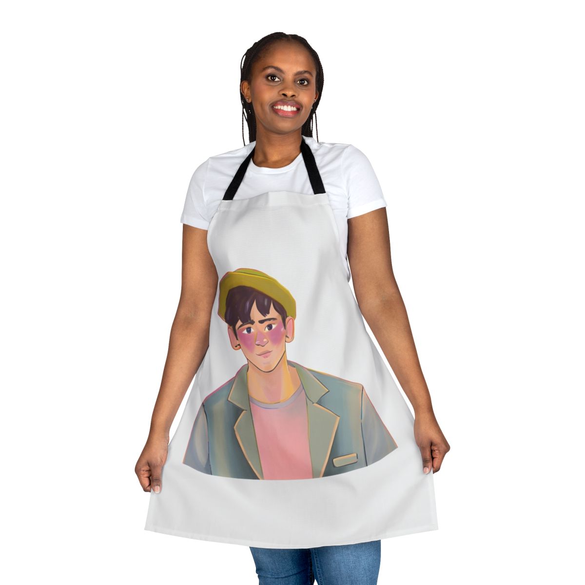 Heartstopper-inspired apron featuring Charlie Spring, a beloved character from the Netflix series