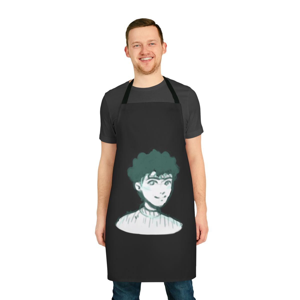 Heartstopper-themed apron featuring Charlie Spring from the popular Netflix series