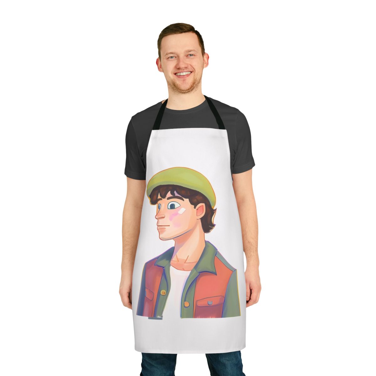 Heartstopper-inspired apron featuring Charlie Spring, the beloved character from the Netflix series