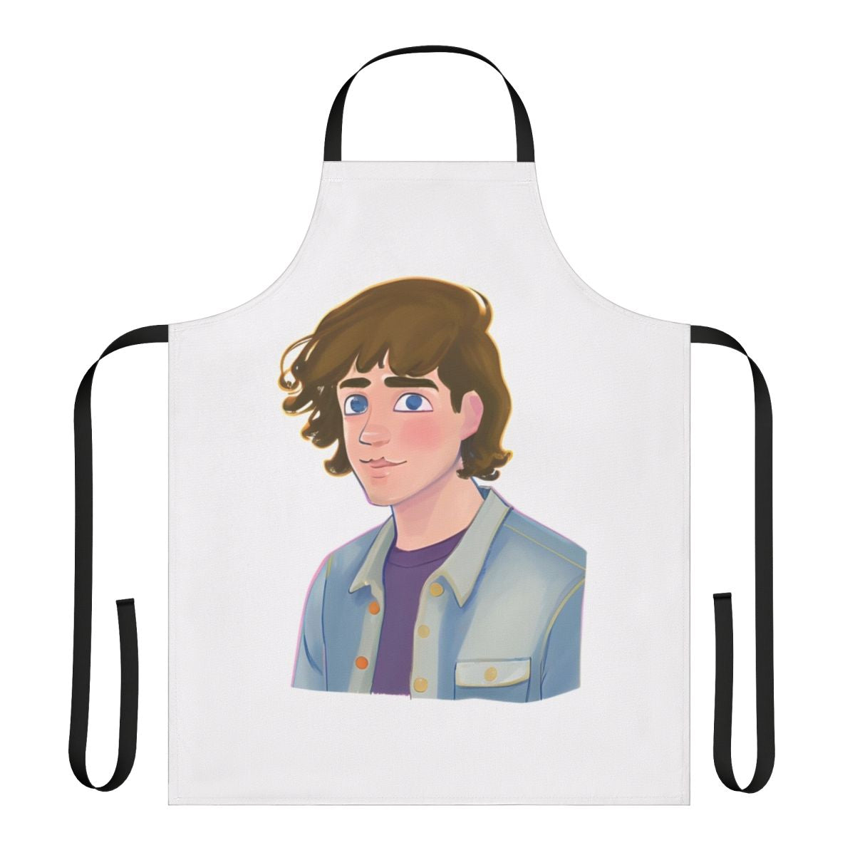 Heartstopper-inspired apron featuring Charlie Spring, the main character from the Netflix series