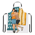 Heartstopper-inspired custom apron featuring Nick Nelson and Charlie Spring