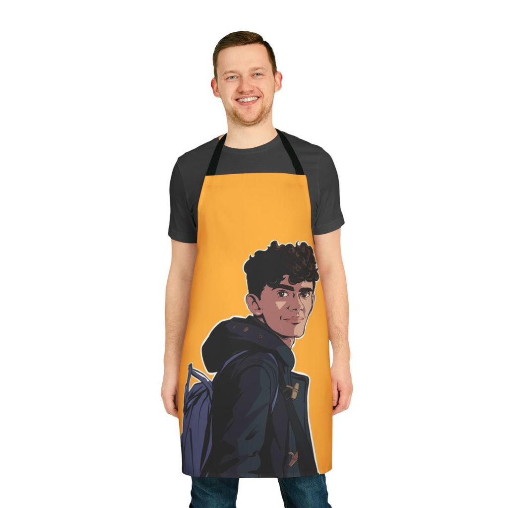 Heartstopper fanart apron featuring a design of Charlie Spring
