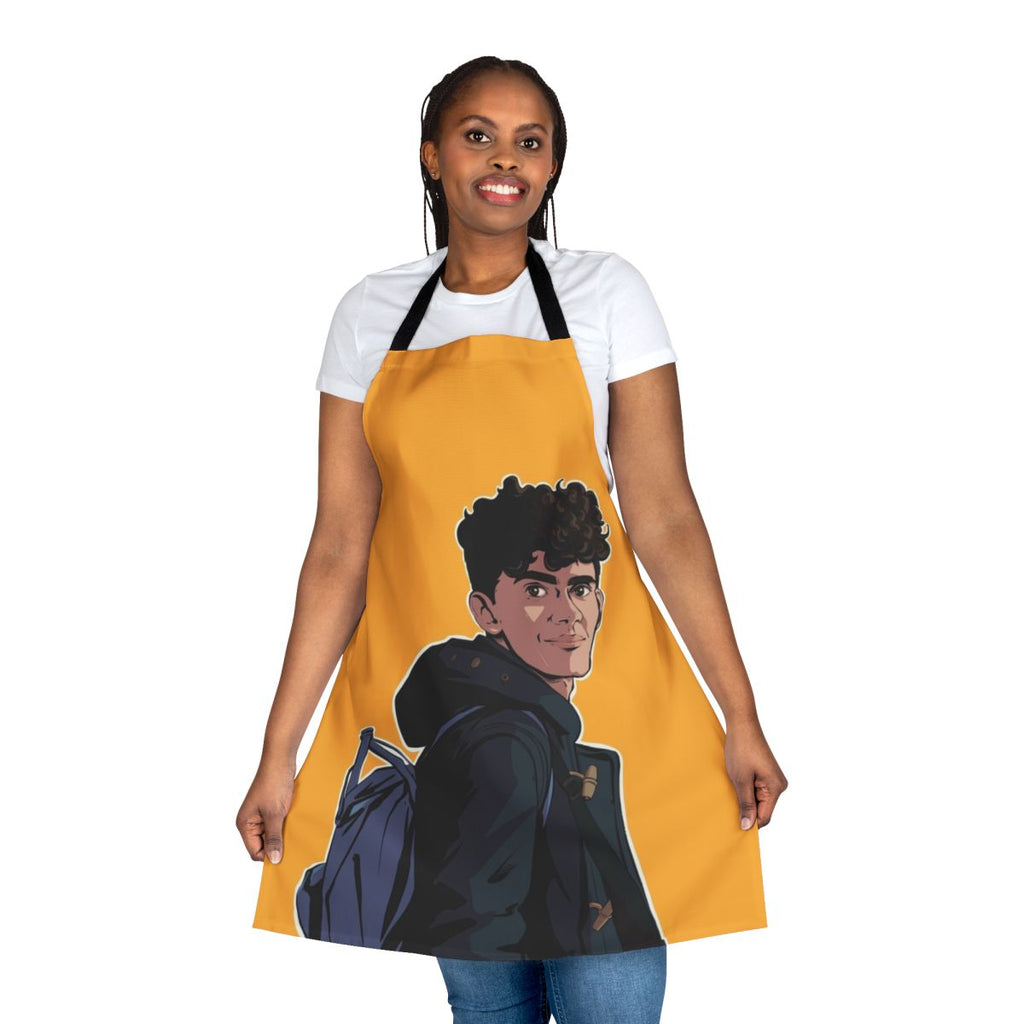Heartstopper fanart apron featuring a design of Charlie Spring