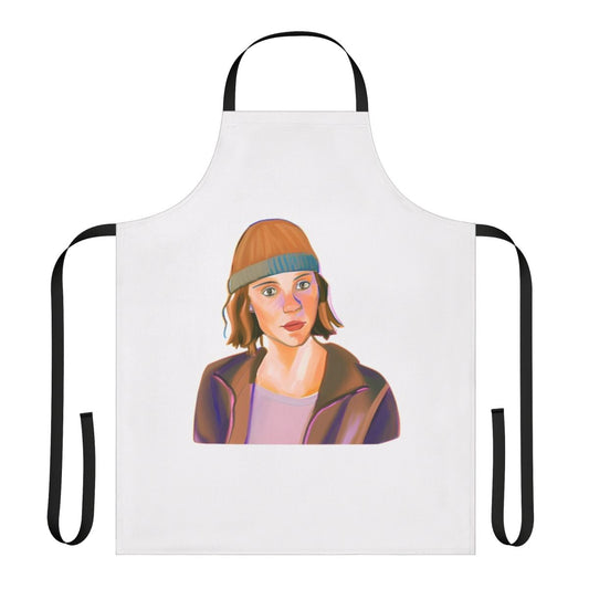 Heartstopper-inspired Darcy Olsson character design printed on a high-quality apron