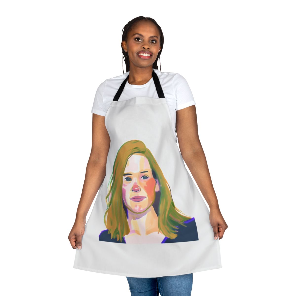 Heartstopper-inspired apron featuring a design of Darcy Olsson, one of the beloved characters from the Netflix series.