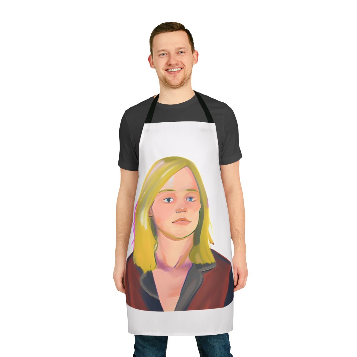 Heartstopper-inspired Darcy Olsson design on a quality apron
