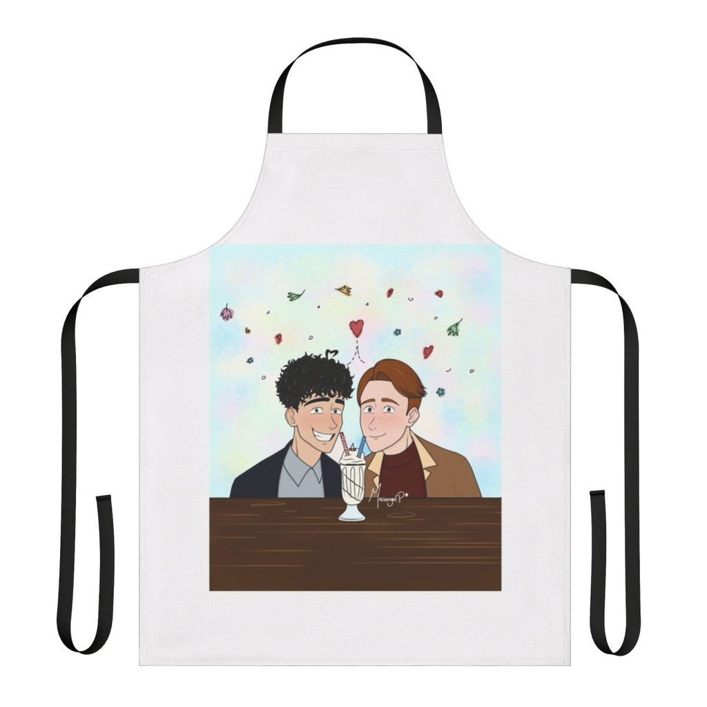 Heartstopper fanart design printed on a high-quality cooking apron