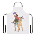 "Heartstopper Fan Apron featuring characters from the popular TV show and webcomic"