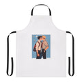 Heartstopper inspired apron featuring a fan-made design of Nick and Charlie from the Netflix series