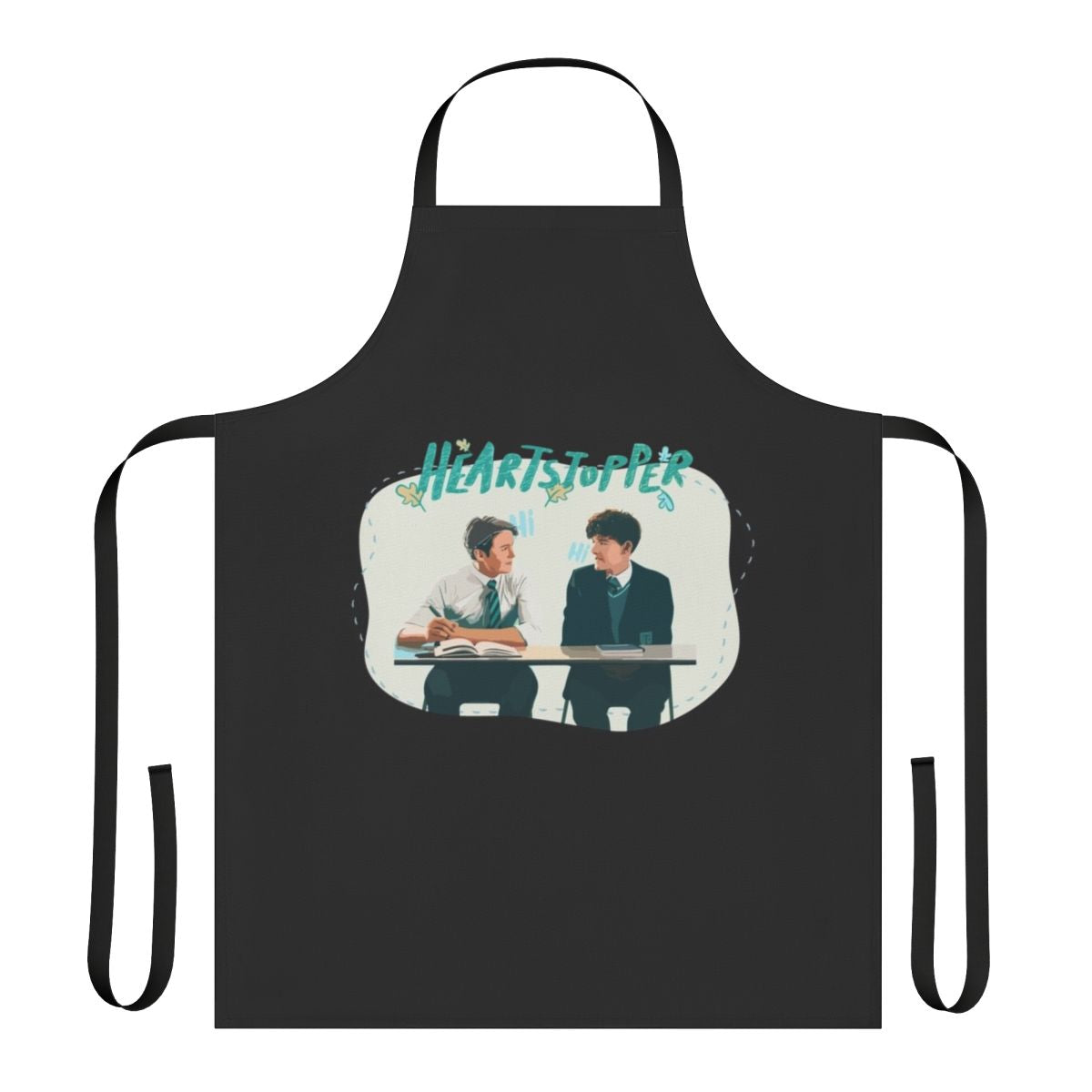Heartstopper inspired funny apron featuring Heartstopper characters