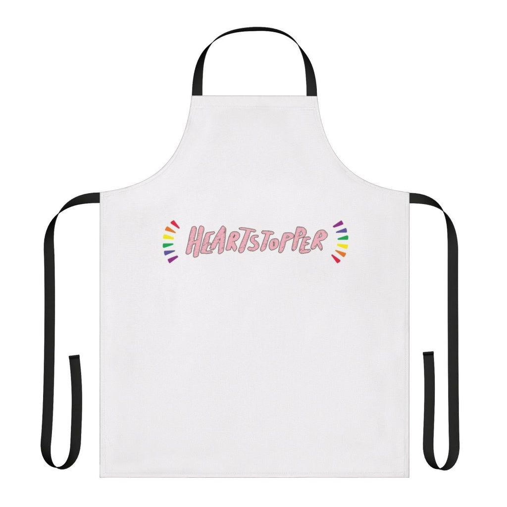 Heartstopper Inspired Graphic Novel Apron with Butterflies and Leaves Design